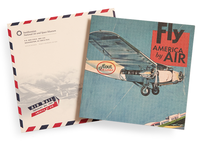 Smithsonian Air and Space museum invitation, America By Air